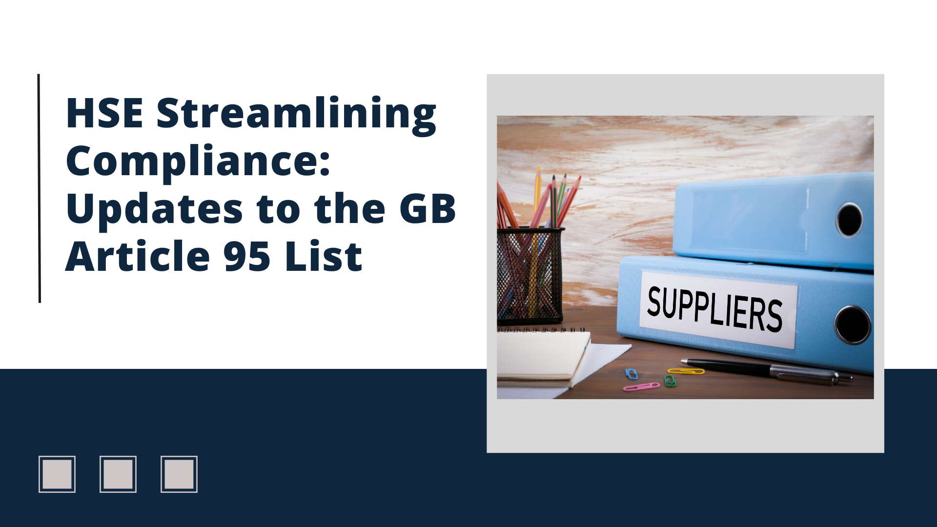 GB Article 95 List